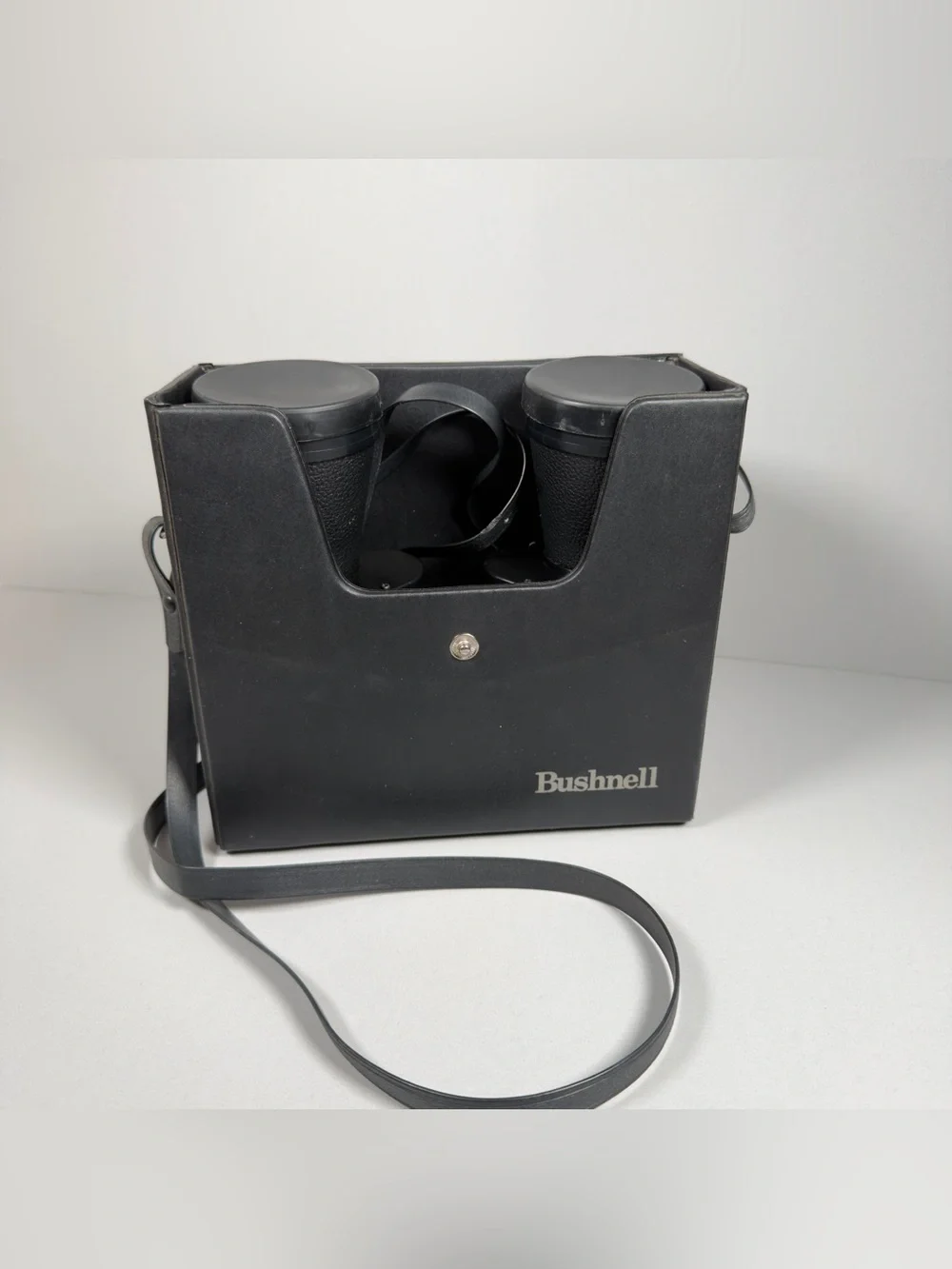 Vintage Bushnell Ensign 10x50 Binoculars Insta-Focus Coated Optics Case Caps